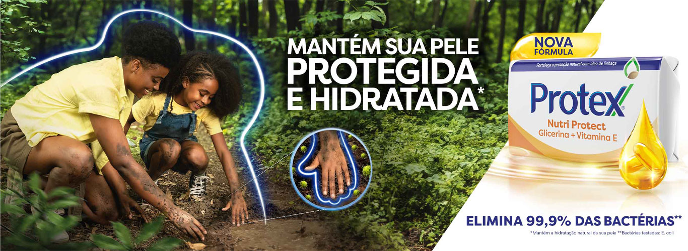 mantem sua pele protegida e hidratada