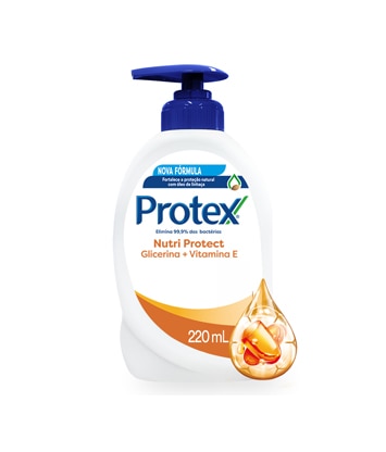 Sabonete líquido para as mãos Protex Nutri Protect com Vitamina E