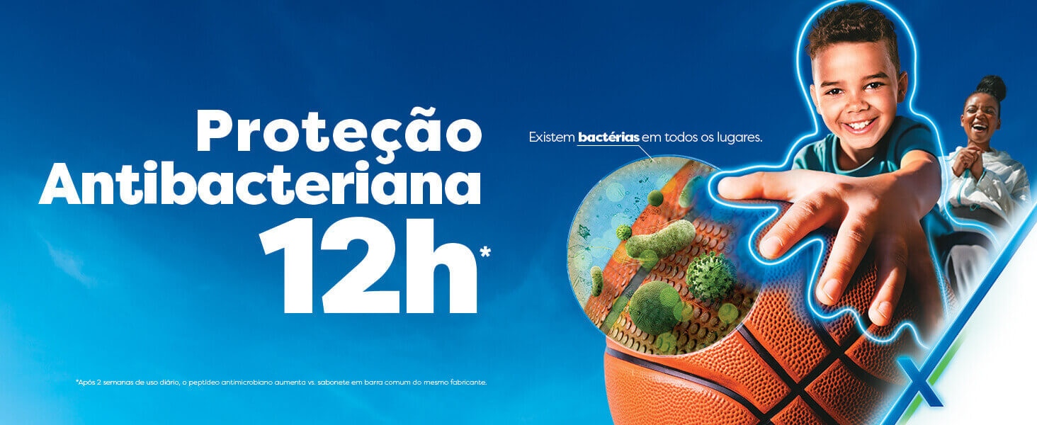 Sabonete antibacteriano Protex: proteção por 12 horas Sabonete antibacteriano Protex: proteção por 12 horas