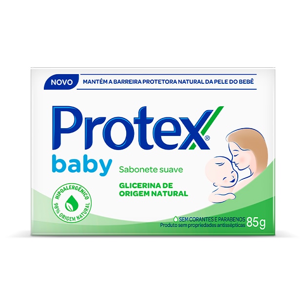 Sabonete suave para bebês Protex Baby 85g