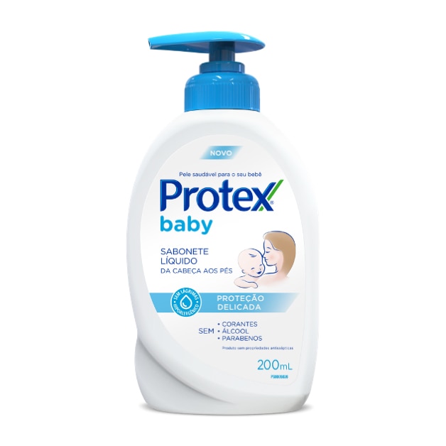 Sabonete Líquido Infantil para bebês Protex Baby 200 ml