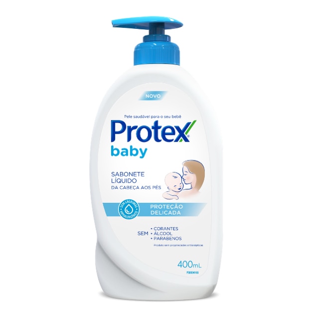 Sabonete Líquido Infantil para bebês Protex Baby 400 ml
