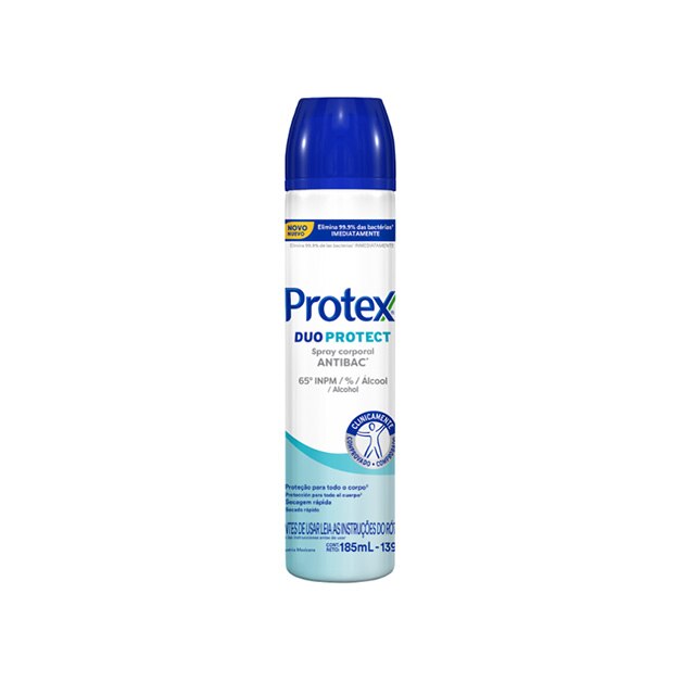 Spray corporal antibacteriano Protex Duo Protect 185ml Spray corporal antibacteriano Protex Duo Protect 185ml