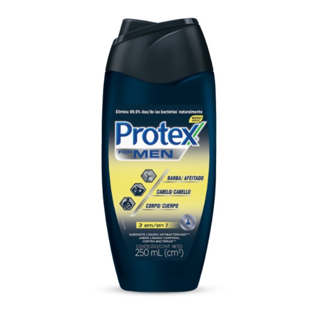 Protex® For Men 3 Em 1 Sabonete Líquido 250ml Protex® For Men 3 Em 1 Sabonete Líquido 250ml