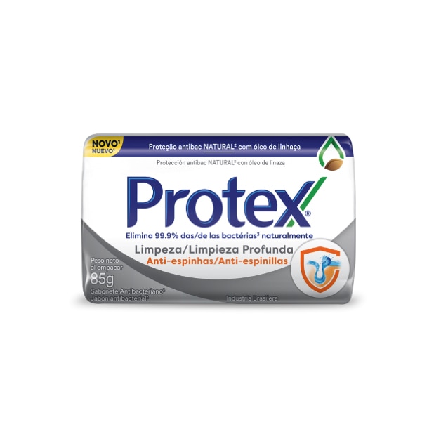 Protex® Limpeza Profunda Antiespinhas Sabonete em Barra 85g Protex® Limpeza Profunda Antiespinhas Sabonete em Barra 85g