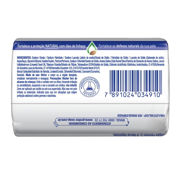 Sabonente em Barra Protex® Aveia + Prebiótico Sabonente em Barra Protex® Aveia + Prebiótico