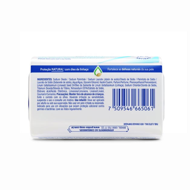 Sabonete antibacteriano em barra Protex Duo Protect com óleo de linhaça 85g