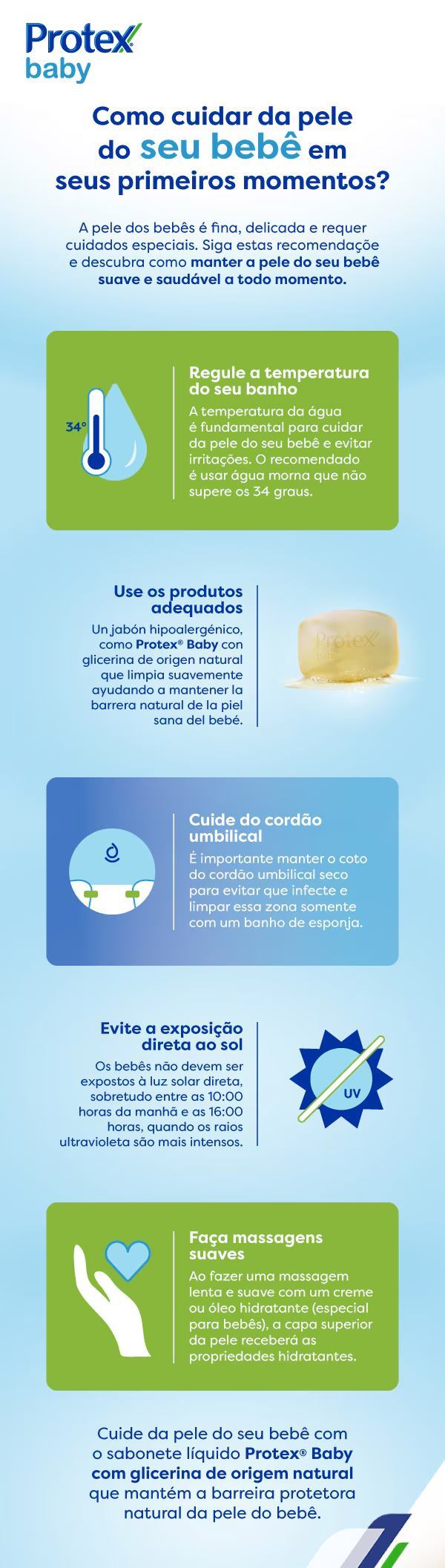 Infográfico sobre como cuidar da pele do bebe nos primeiros momentos Infográfico sobre como cuidar da pele do bebe nos primeiros momentos