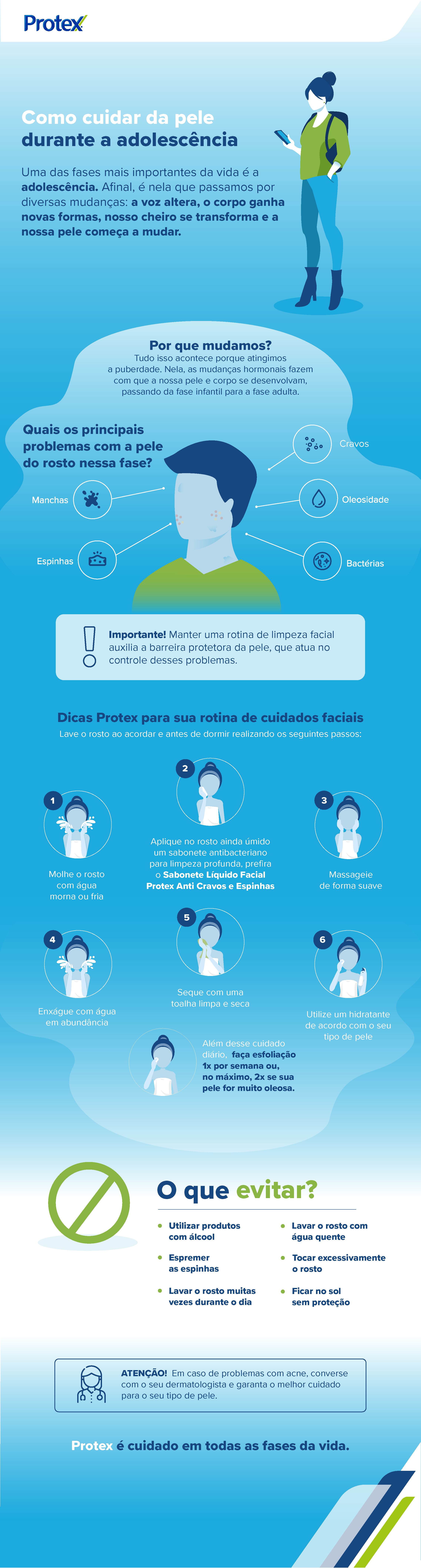 Como cuidar da pele durante a adolescência Como cuidar da pele durante a adolescência