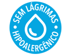 Sem lágrimas hipoalergênico