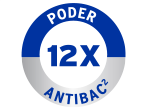 12 vezes mais poder antibac