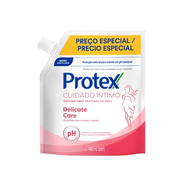 Protex® Cuidado Íntimo Delicate Care líquido Refil 140g Protex® Cuidado Íntimo Delicate Care líquido Refil 140g