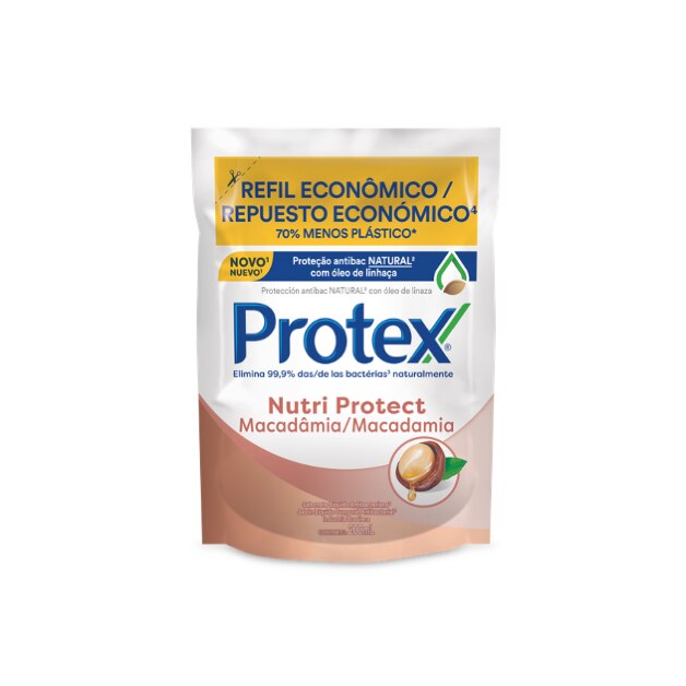 Protex® Macadamia Sabonete Líquido para as Mãos 200ml Refil Protex® Macadamia Sabonete Líquido para as Mãos 200ml Refil