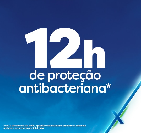 Sabonete Protex oferece até 12 horas de proteção antibacteriana comprovada após duas semanas de uso diário